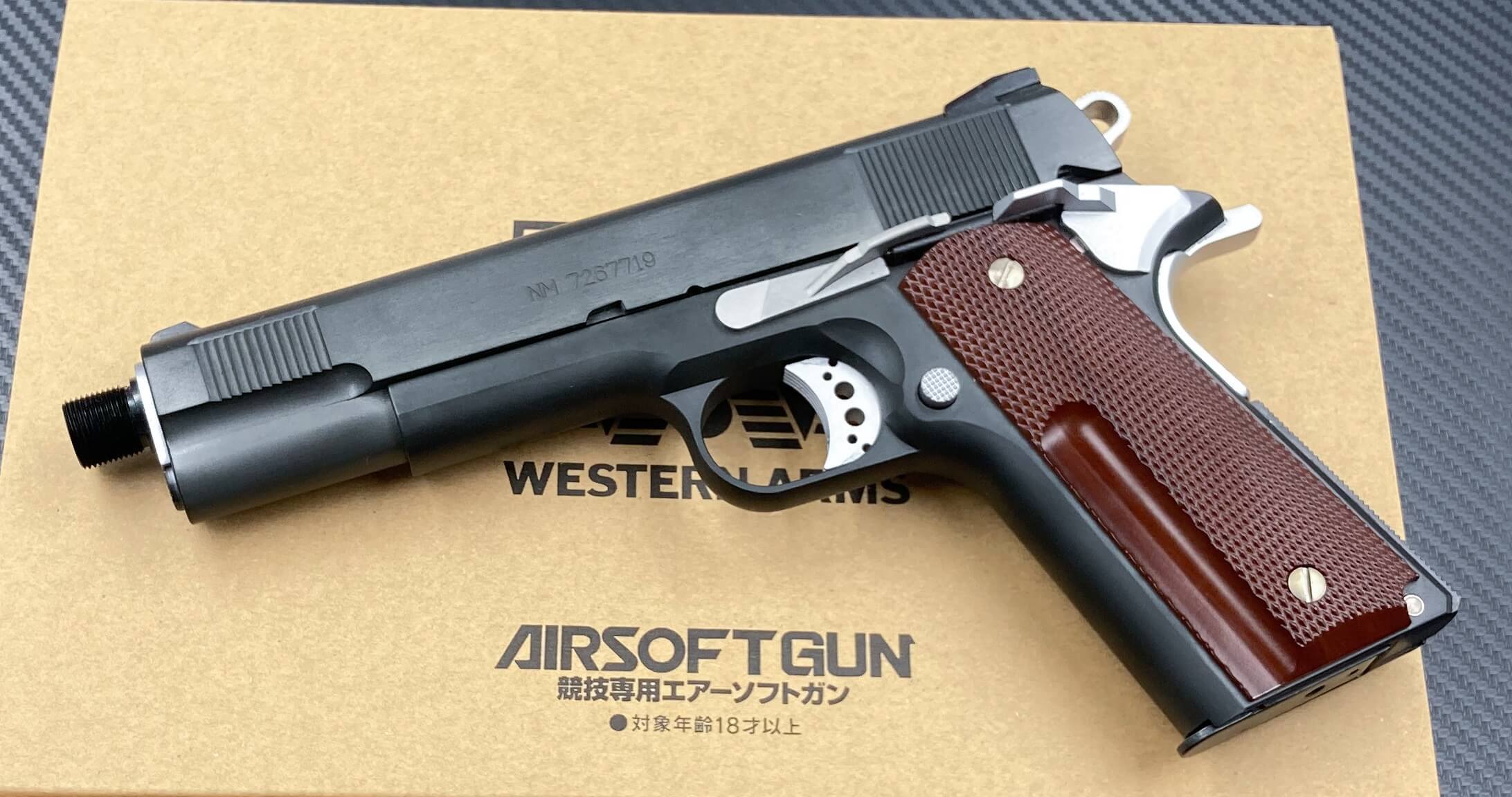WA スネークマッチ 1911 特注 グリップ 木製 ガスガン メタルギア