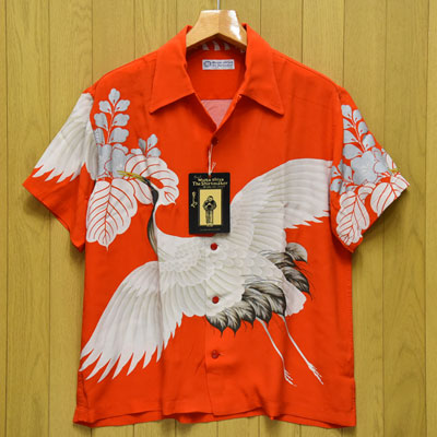 SUNSURF】サンサーフ『CRANE FLY AWAY』復刻スペシャル半袖アロハ/ss39277