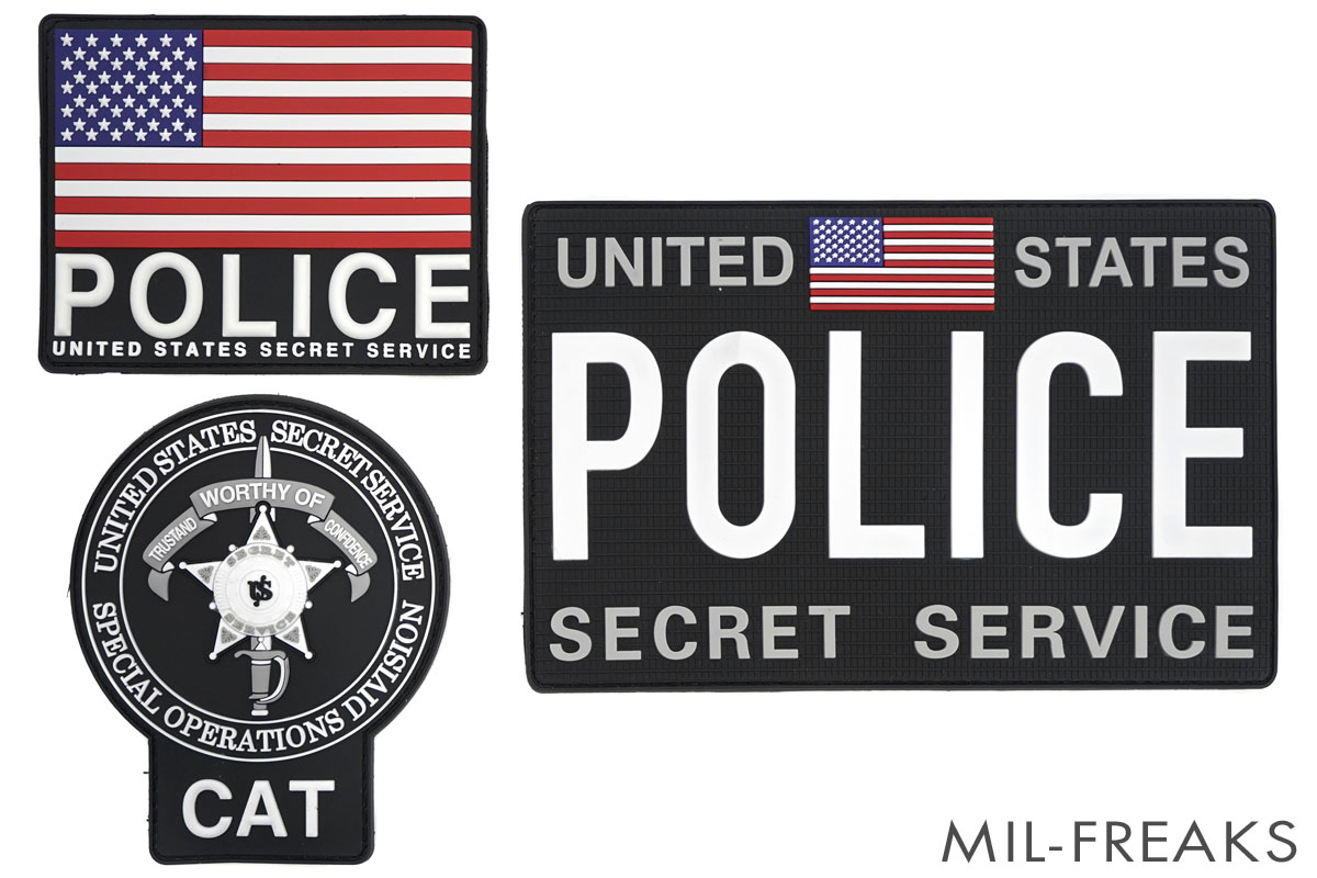 Small Monster USSS CAT シークレット サービス PVCパッチ 3枚セット