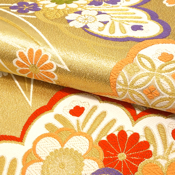 正絹西陣織大光謹製美しいキモノ掲載若冲梅花豪華袋帯