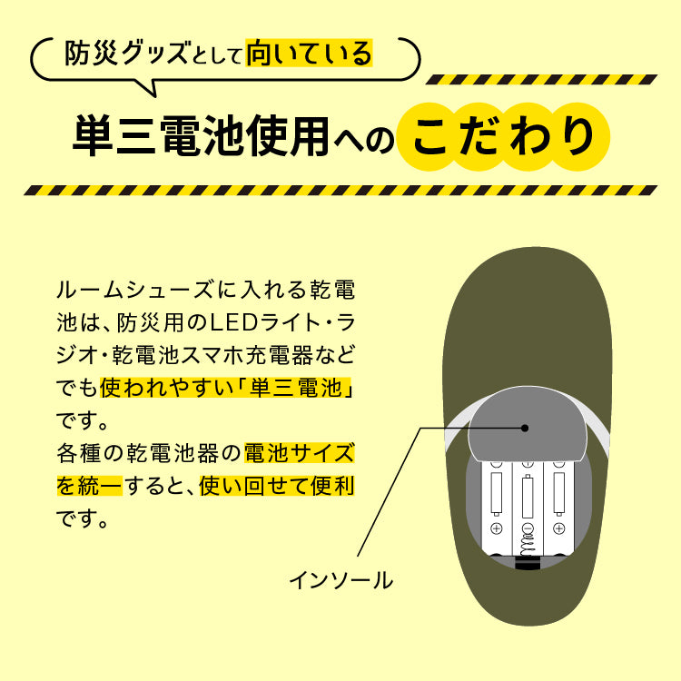 SONAENO 防災ライトルームシューズ | TSUNAGU STORE