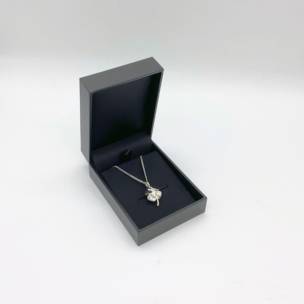 遺骨ペンダント|クローバー・シルバー925（日本製）カロート