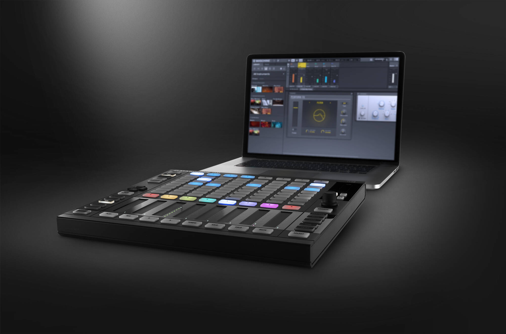 Native Instruments MASCHINE JAM マトリクスとスマートストリップスで