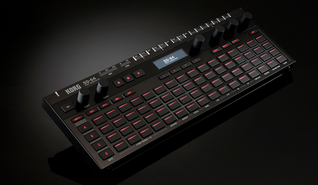 KORGが新世代のシーケンシング・ハードウェアSQ-64を発表！コンパクト