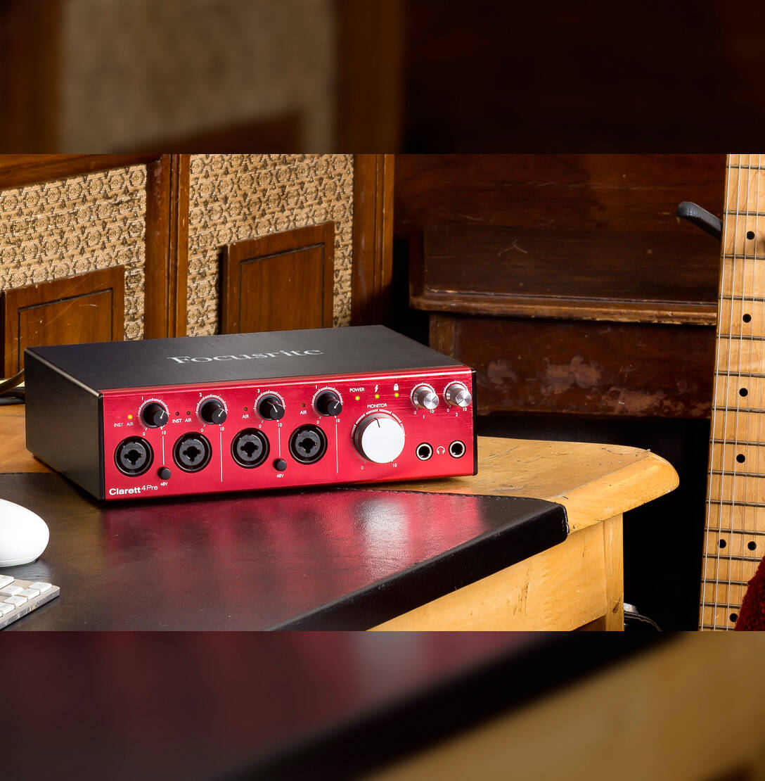 FOCUSRITE Claret 4 Pre | Rock oN Company | DTM DAW 音響機器