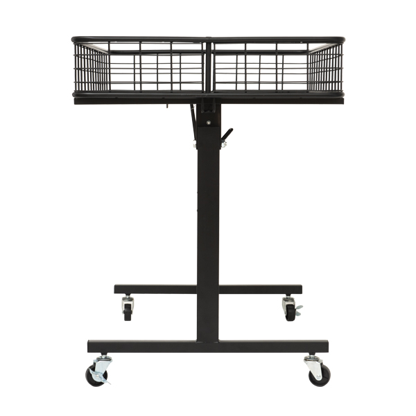 大阪府直接引き取り】折りたたみワゴン 組立工具不要 クローム W1200