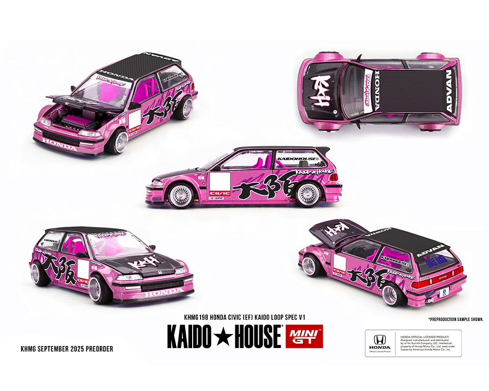 Preorder) Kaido House x Mini GT Honda Civic (EF) Kaido Loop Spec