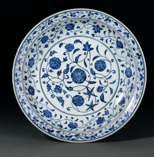 ◇蔵出◇古美術 中国古玩 大明宣徳年製款 青花 石榴紋