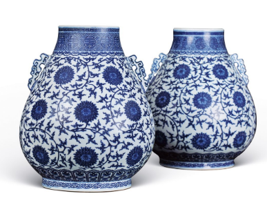 大清乾隆年製 青花 骨董 瓷器染付 時代物 清“大清乾隆年制”款青花八卦