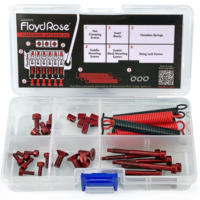 Floyd Rose Color Stainless Steel Hardware Upgrade Kit RED/フロイド