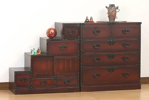 民芸調 階段箪笥 左下がりを激安で販売する京都の村田家具