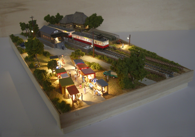 Nゲージ 昭和の都電 スーパーミニ ジオラマ Nゲージ 昭和の都電