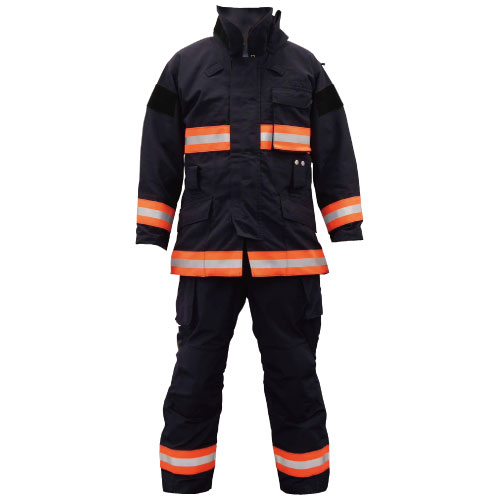 倉本産業 消防防火服 下衣（ズボン） オレンジ 倉本産業 消防防火服 下