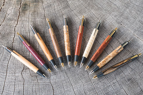 入手困難 野原工芸 木軸ボールペン、シャープペンシルセット 木の