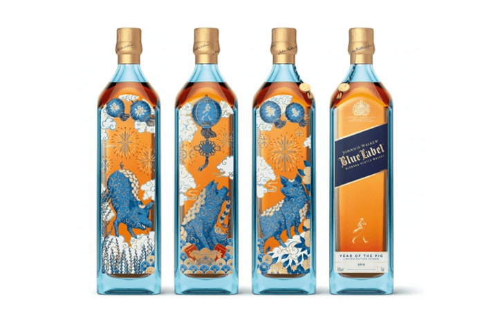 干支「亥」デザインボトル「ジョニーウォーカー ブルーラベル イヤー