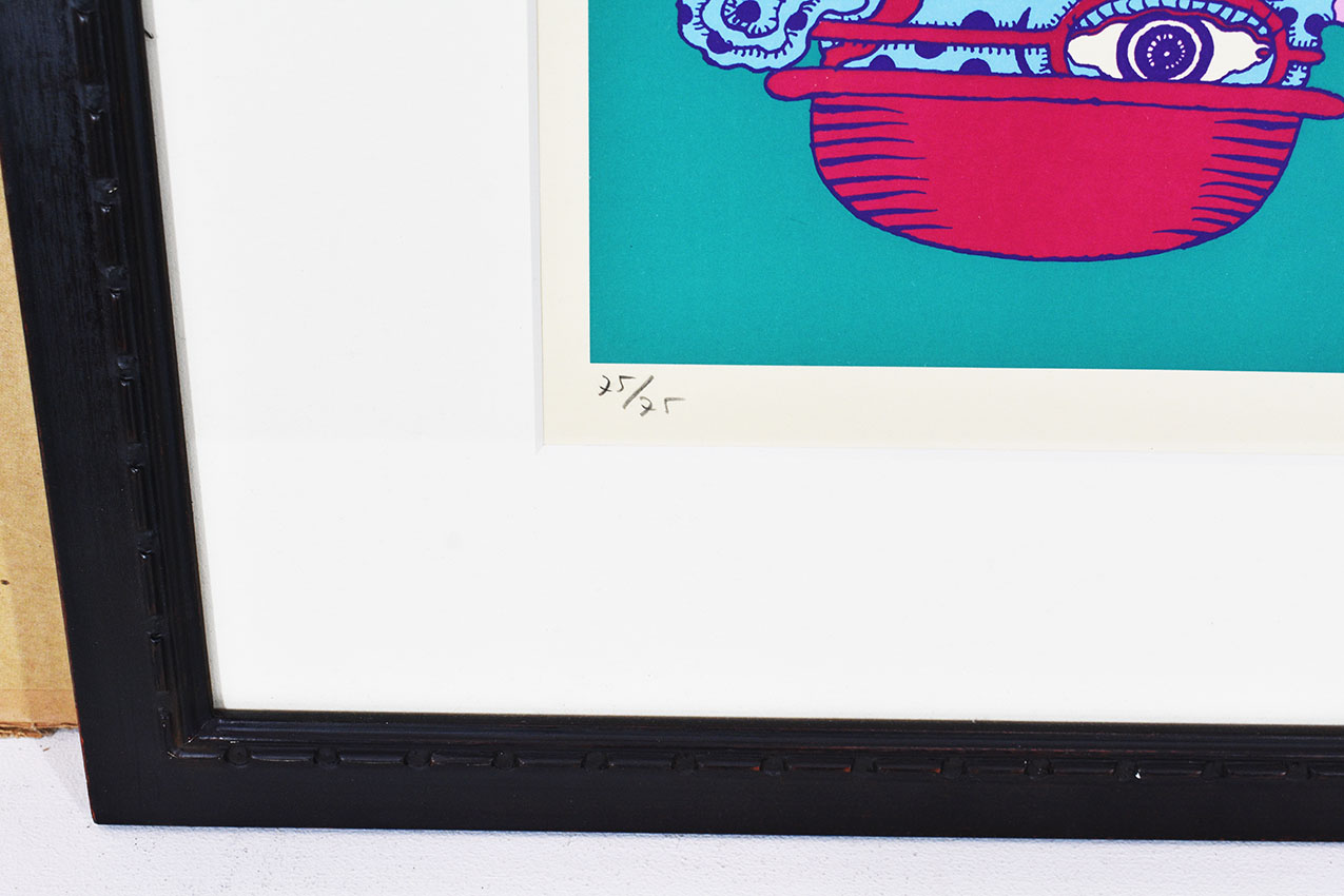 平賀敬版画額「H氏の優雅な生活」 | Natsume Books