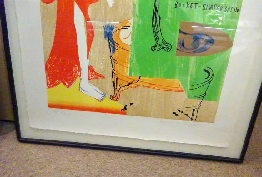 日比野克彦版画額「Bucket-Shaped Basin」 | Natsume Books
