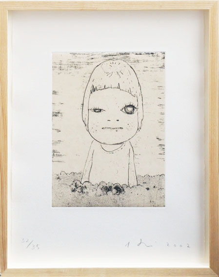 Yoshitomo Nara / 奈良美智版画額「Haze day」 | Natsume Books