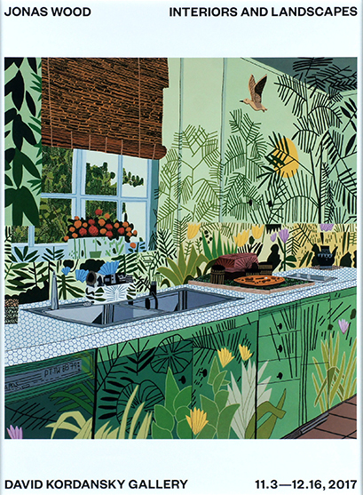 Jonas Wood / ジョナス・ウッド ポスター額「Interiors and Landscapes