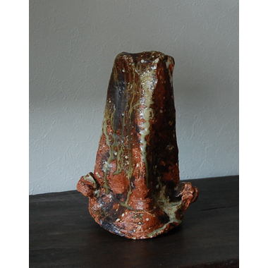 塚本治彦 粉ひき とっくり 共箱 布 粉引 徳利 塚本治彦 粉ひき