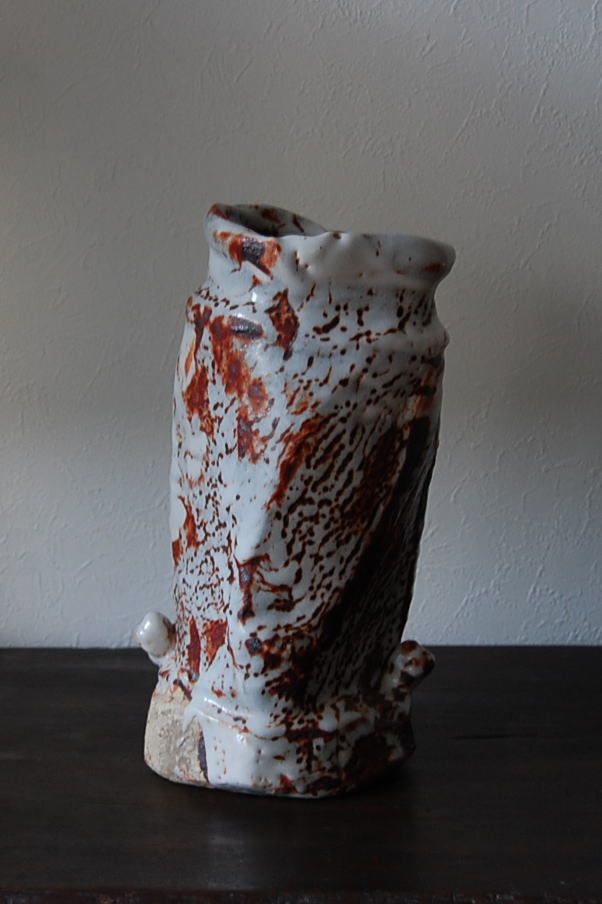 塚本治彦 紅志野花入 Beni-shino Vase by TSUKAMOTO Haruhiko 商品詳細