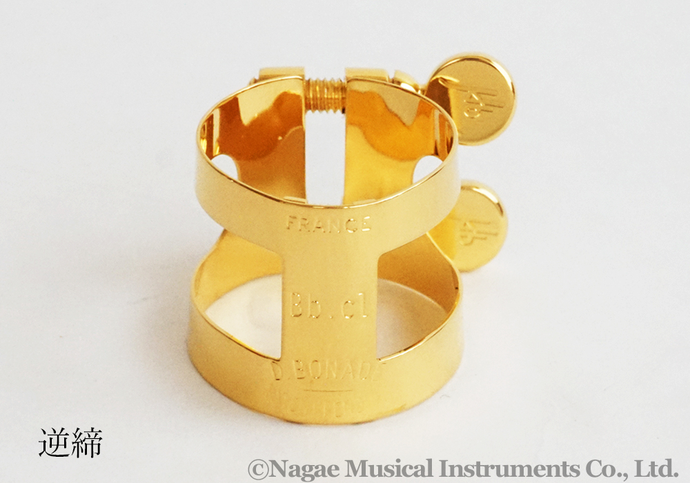 BUZZ B♭クラリネットリガチャー ゴールド GP｜ 管楽器専門店 永江楽器