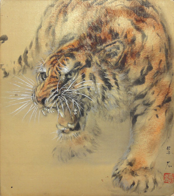 大橋翠石 猛虎図/Web書画ミュージアム