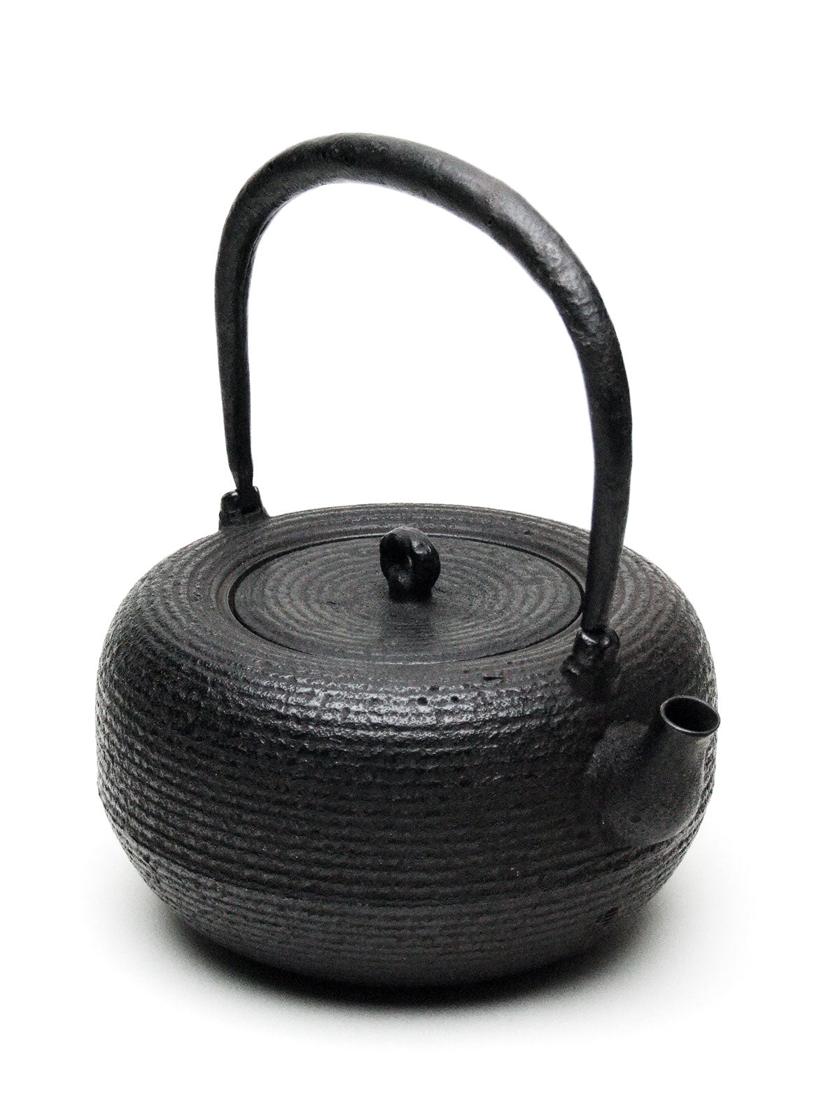 南部鉄瓶 金象嵌取手 意外に可愛いぐるぐる渦巻き文様 茶道具 明治