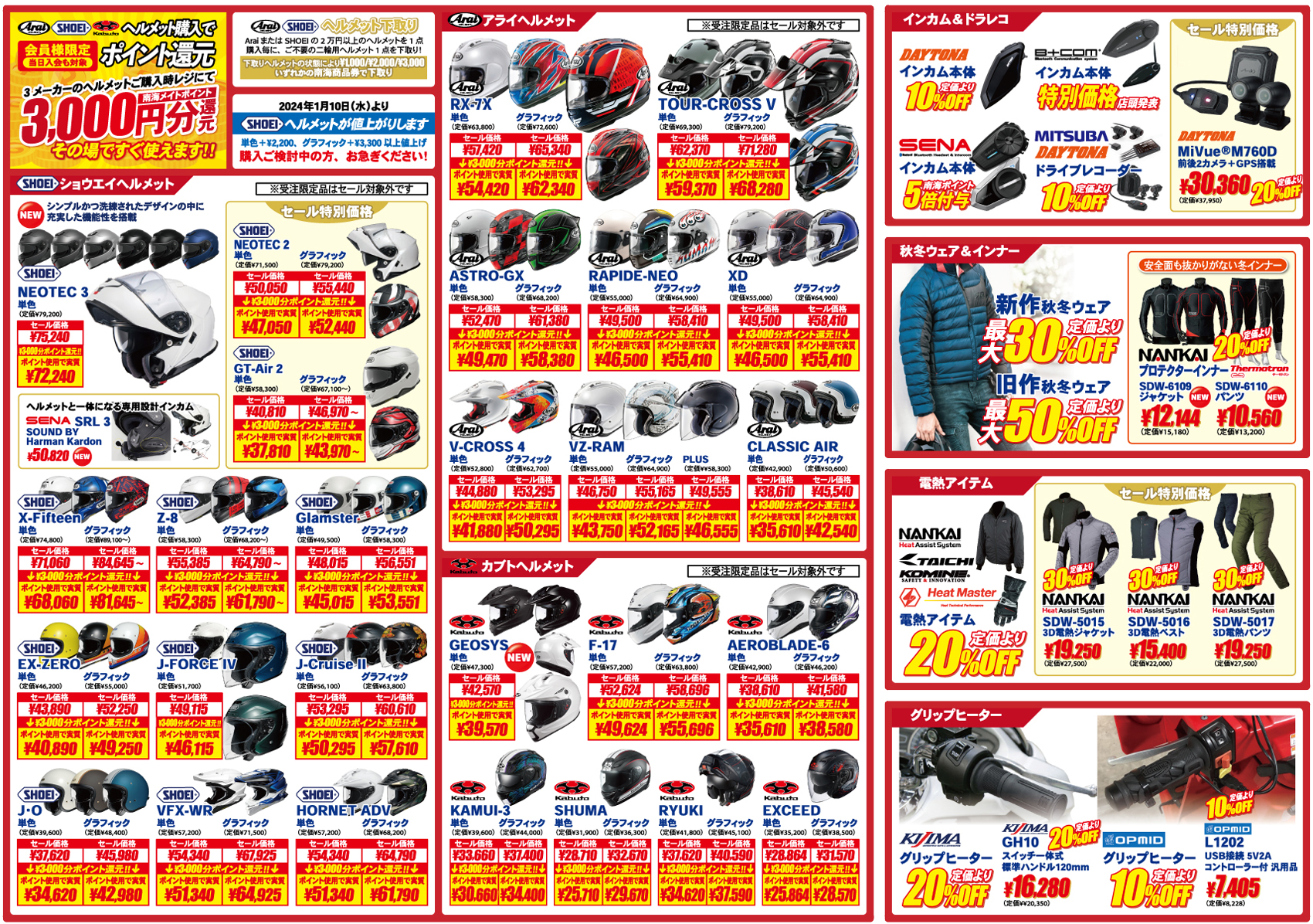 南海部品 鈴鹿サーキットロード店 ‐2024年NEW YEAR SALE‐