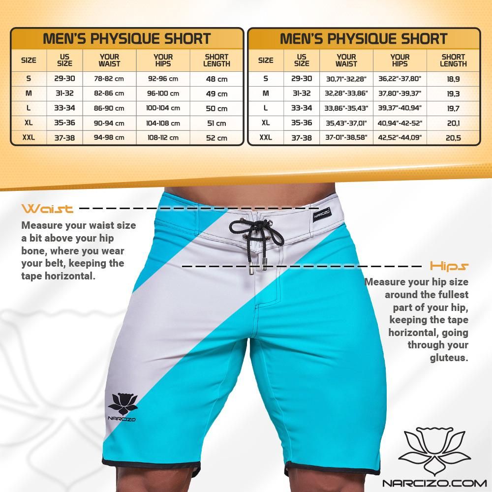 フィジーク サーフパンツ narcizo TURQUOISE 17 Sサイズ www.narcizo