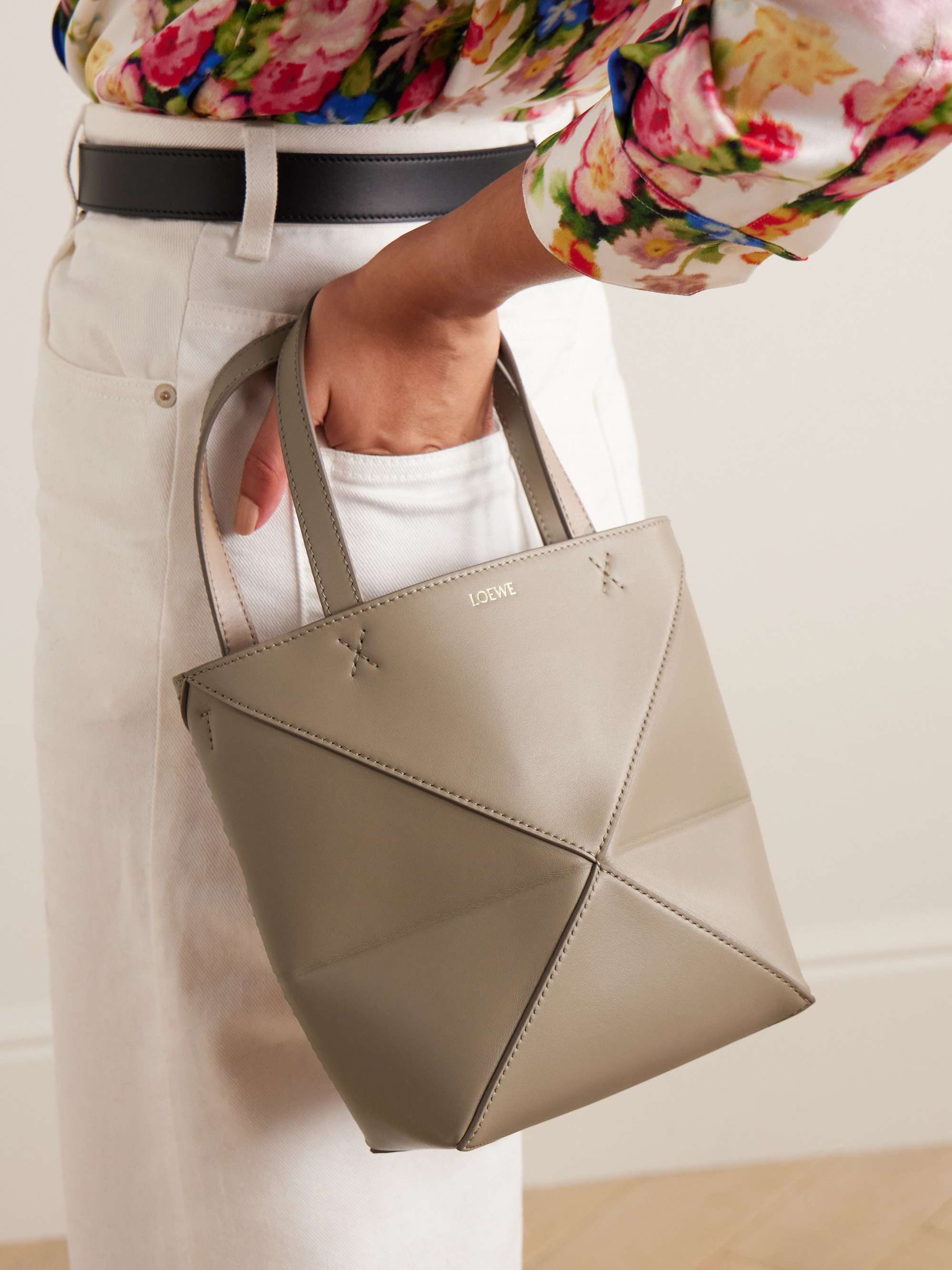 LOEWE Puzzle Fold convertible mini leather tote | NET-A-PORTER