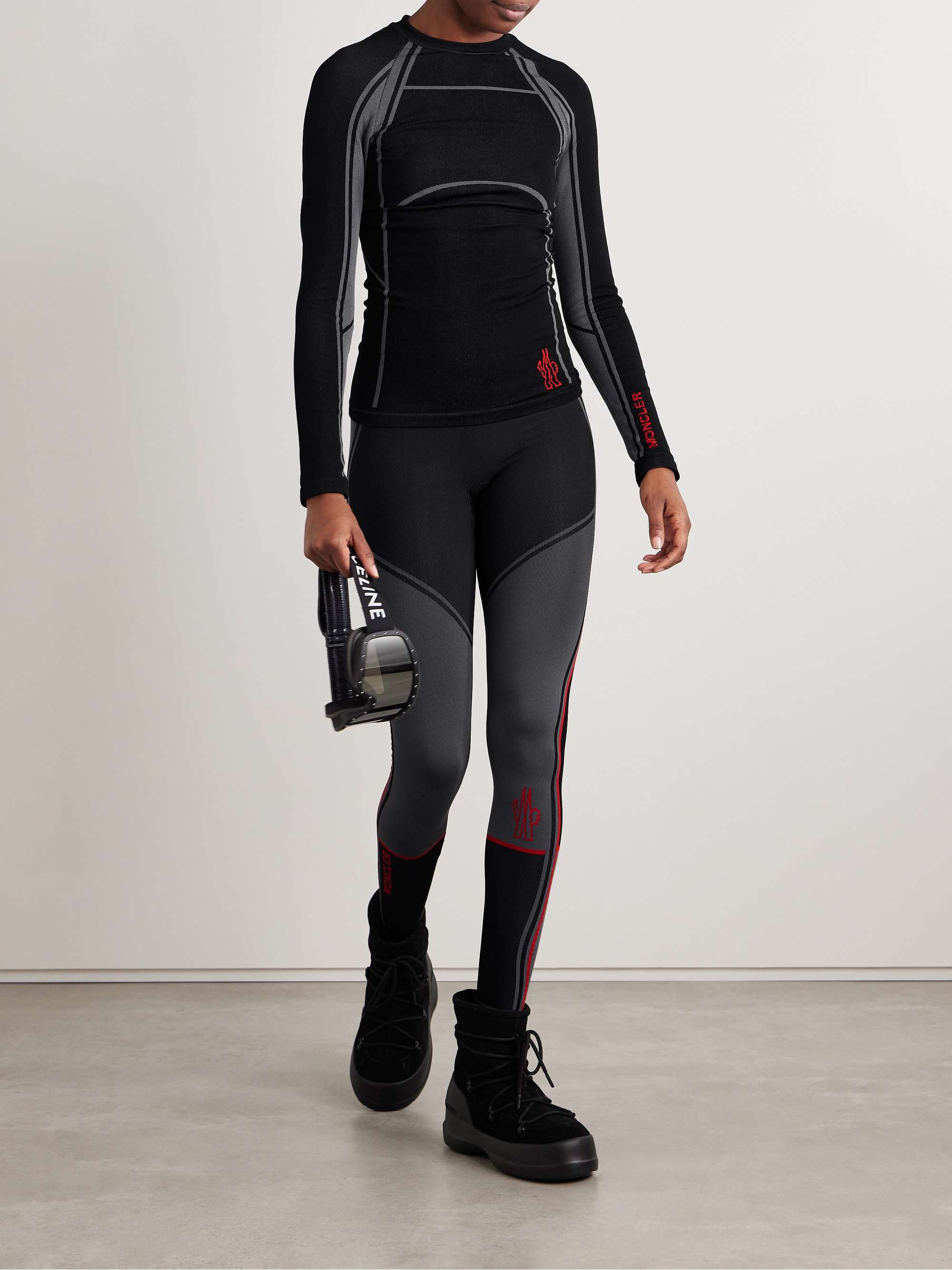 MONCLER GRENOBLE Stretch-knit base layer | NET-A-PORTER