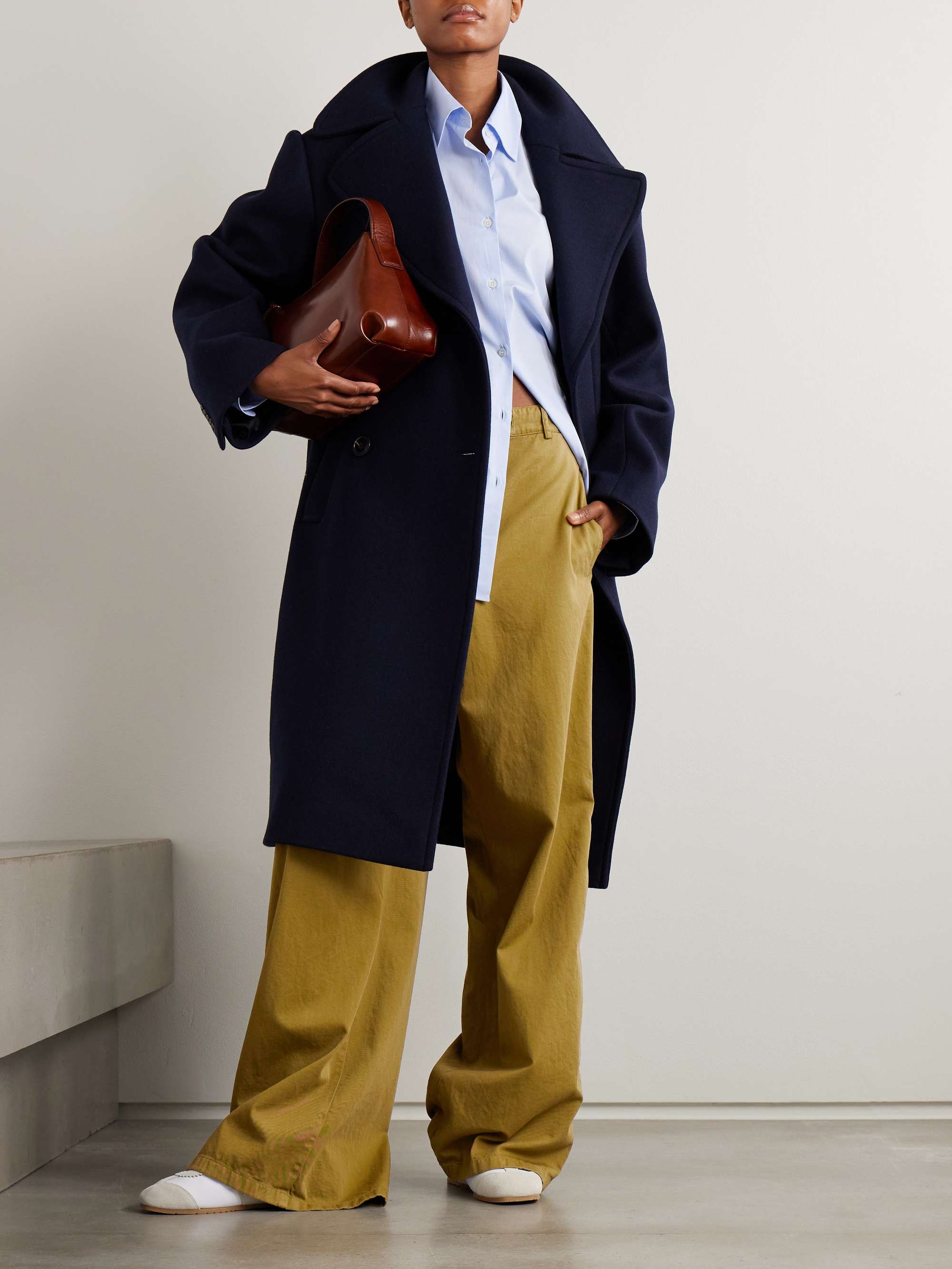 DRIES VAN NOTEN Cotton-twill wide-leg pants | NET-A-PORTER