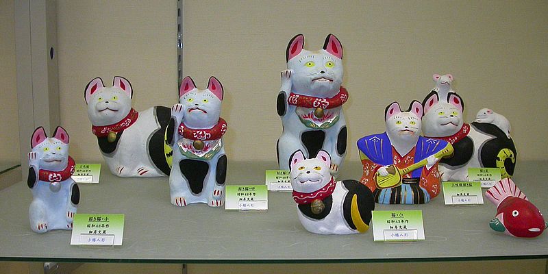 ねこれくと 招き猫 小幡人形