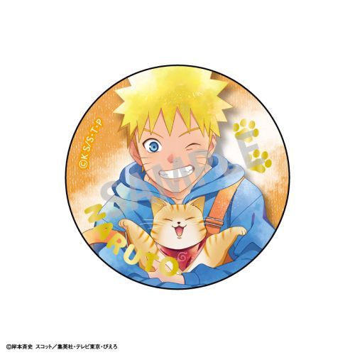 NARUTO J-WORLD ナルト 幼少期 横顔 缶バッジ 2点セット NARUTO J