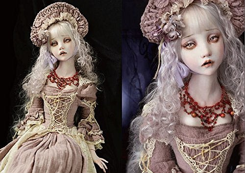 清水真理 人形 ブローチ Mari Shimizu 「お花ちゃんブローチ」 淑女