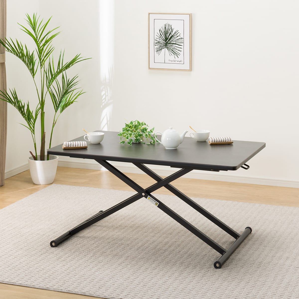 セラミック昇降ダイニングテーブル(GY AT01) | ニトリネット【公式