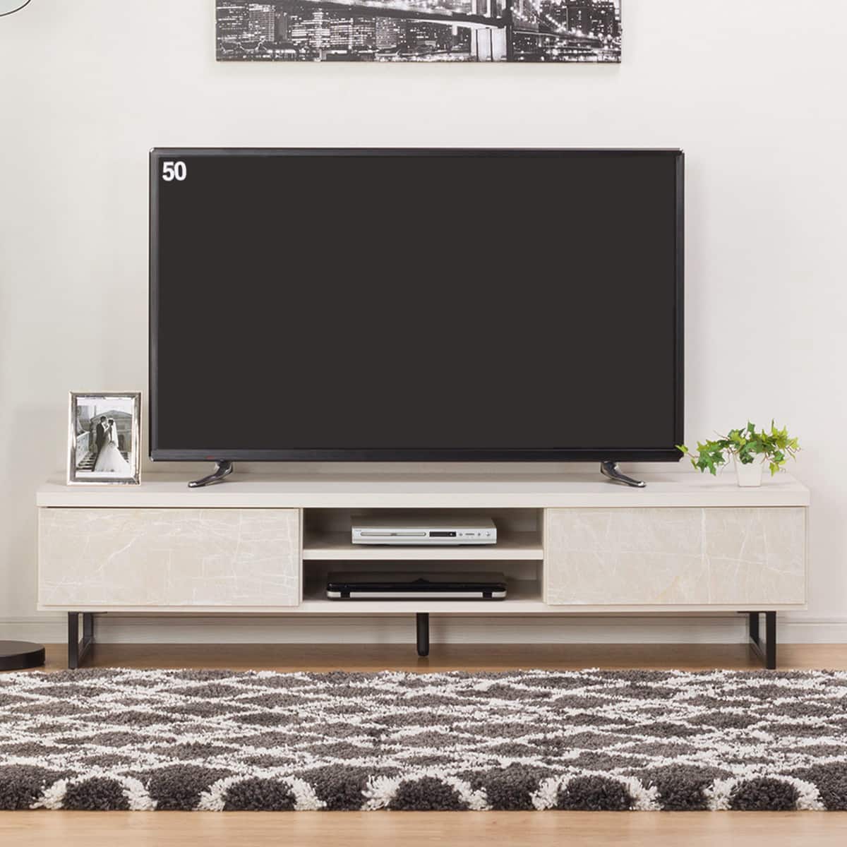 高級感のある大理石調テレビ台 (WH) | ニトリネット【公式】 家具