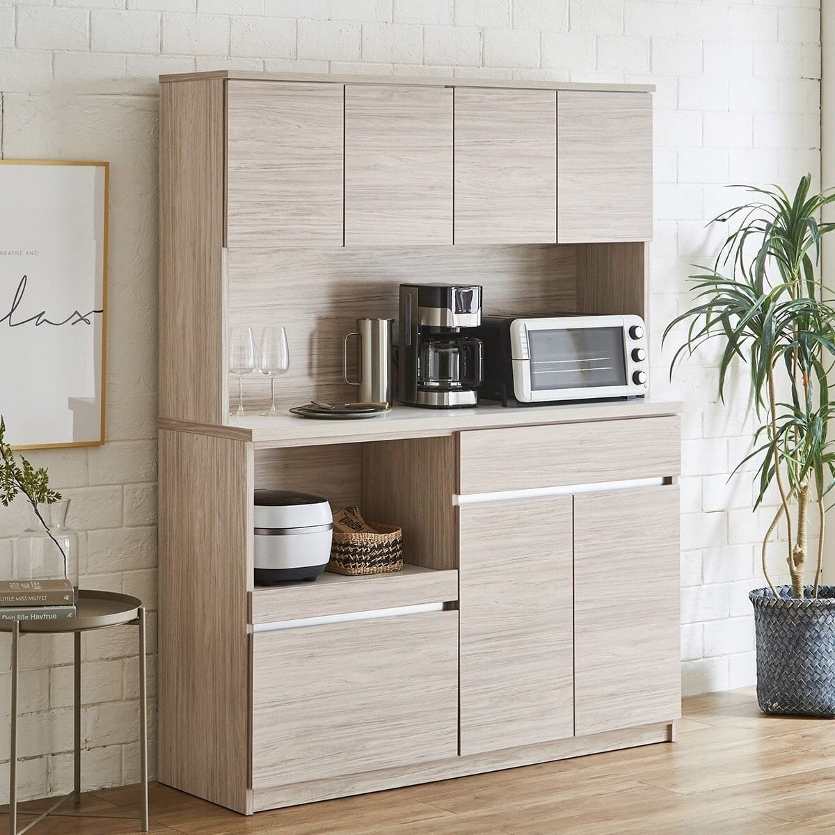 しぇんろん ニトリ レンジボード キュリー2 90MRB ホワイト ニトリ