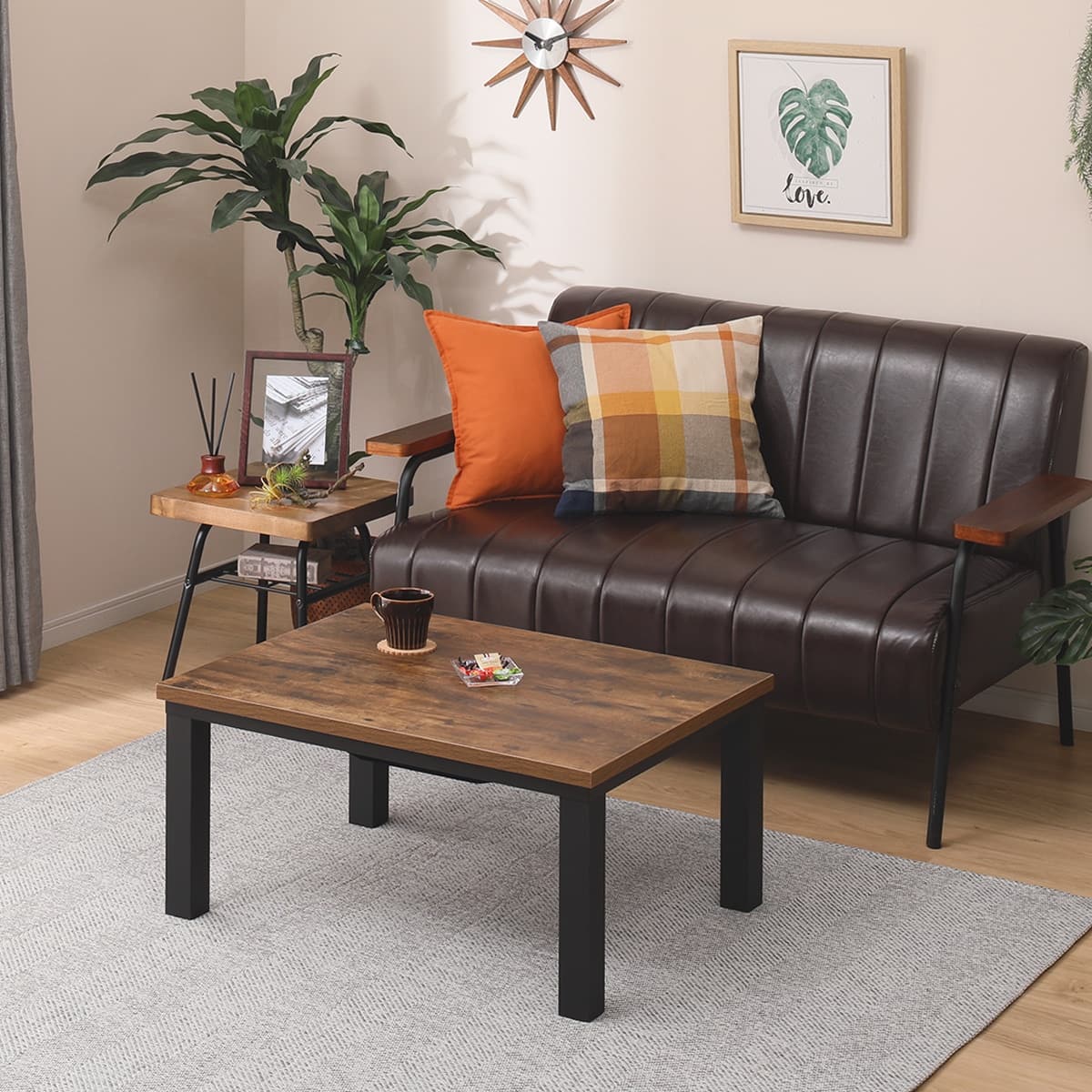 木目調デザインのリビングこたつ(LS22 8060 VBR) | ニトリネット【公式