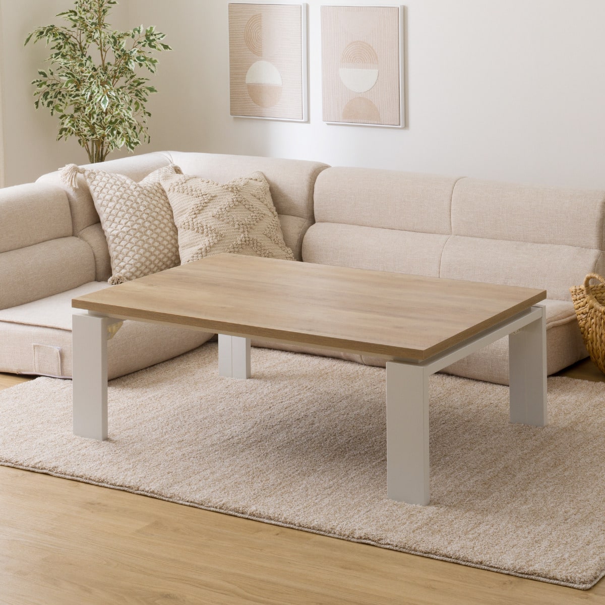 ニトリ 家具調こたつ フロットC105 ヴィンテージBR 木目調 コタツ 炬燵