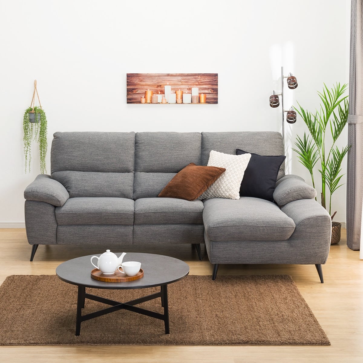 ニトリ3人用布張りソファー (キングダム3KD) 【公式通販】