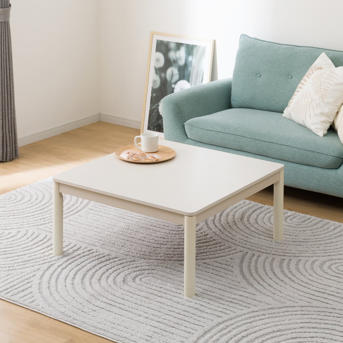 正方形リビングこたつ(GC03 8080 WW) | ニトリネット【公式】 家具