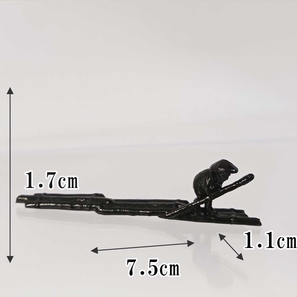 ミニチュア 添配 盆景 蝋型鋳物 銅製 筏（いかだ） オブジェ 枯山水