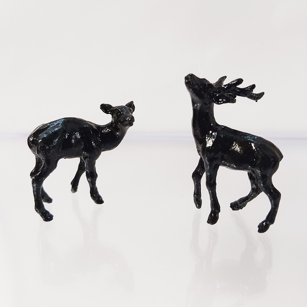 置物 鹿像 銅製 縁起物 置物 鹿像 銅製 縁起物