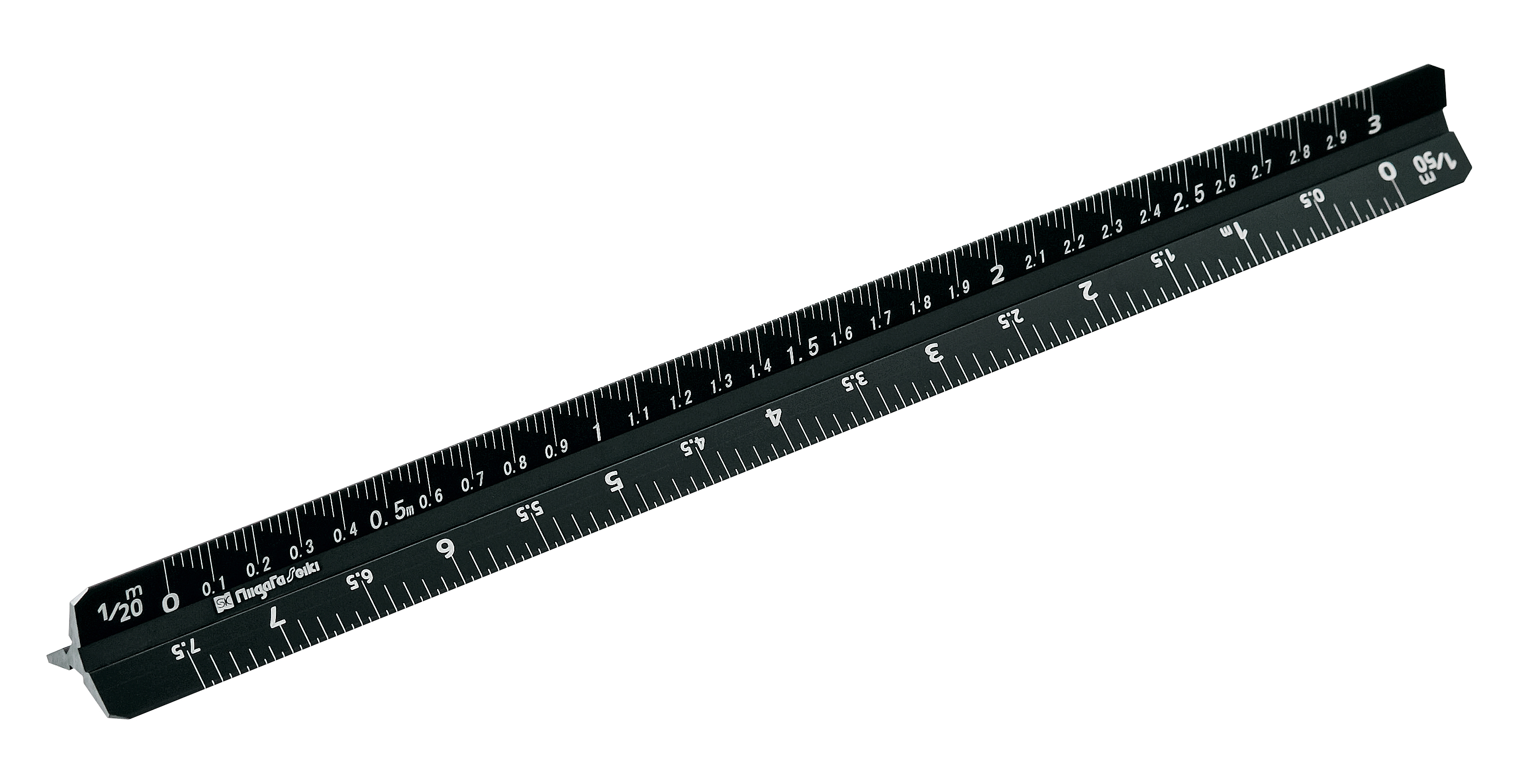 製品情報｜アルミ三角スケール 快段目盛 建築士用 15cm｜新潟精機株式