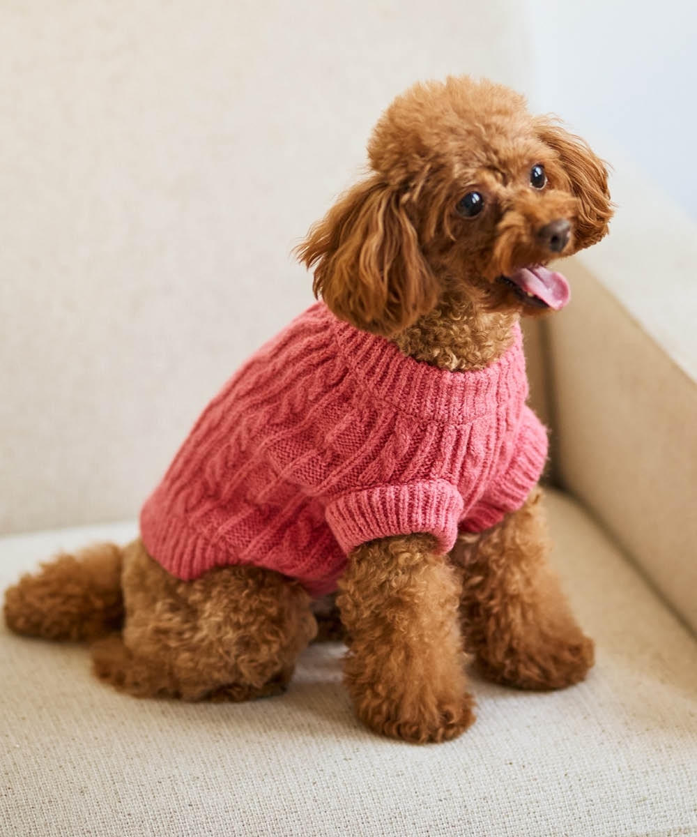 ペットとおそろ ケーブル編ニットペットウェア 通販【ニッセン】