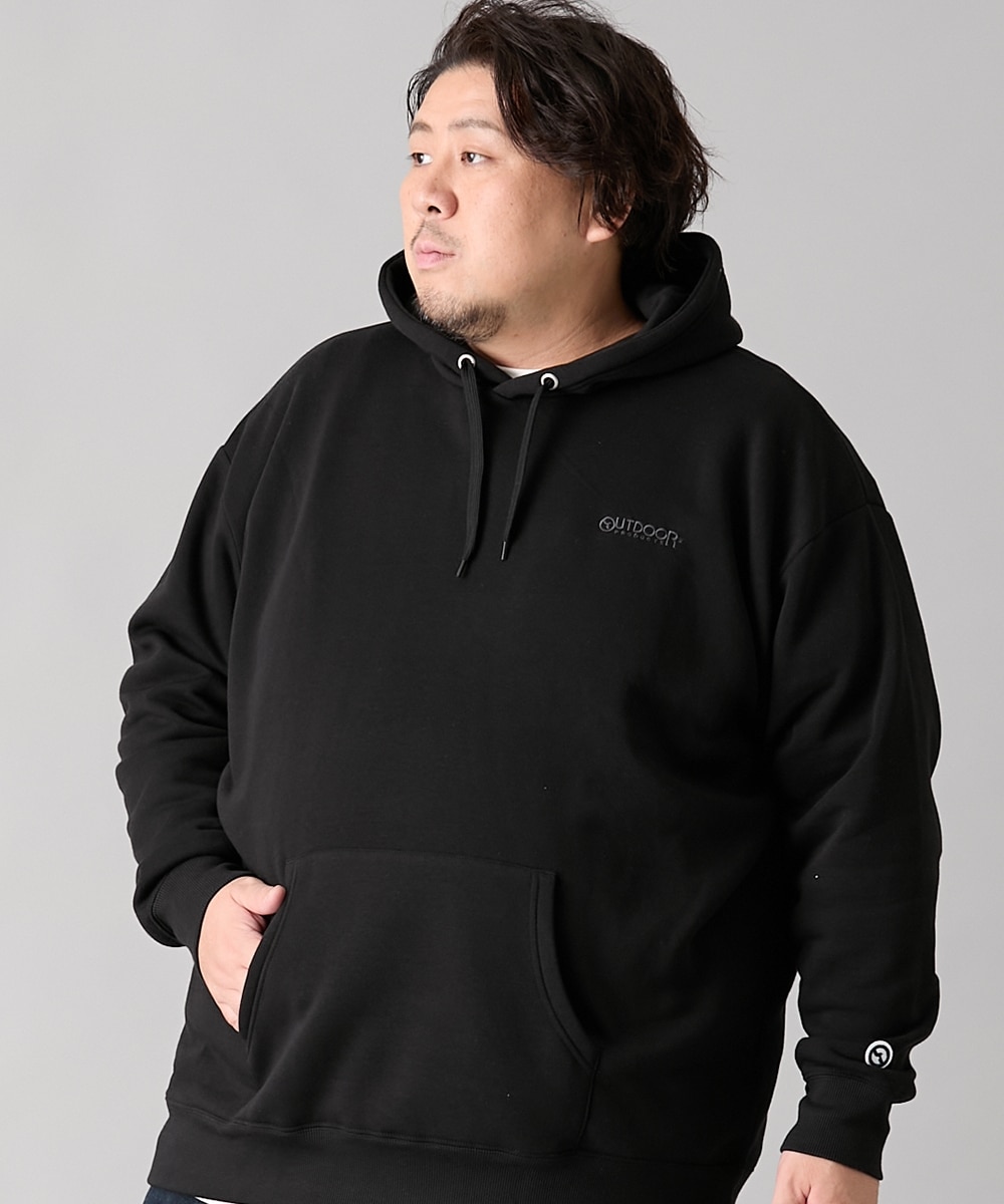 裏起毛ワンポイントプルパーカー アウトドアプロダクツ 【大きいサイズ