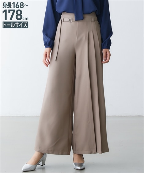 フォクシーニューヨーク ワイドパンツ プリーツスカート ダークグレー