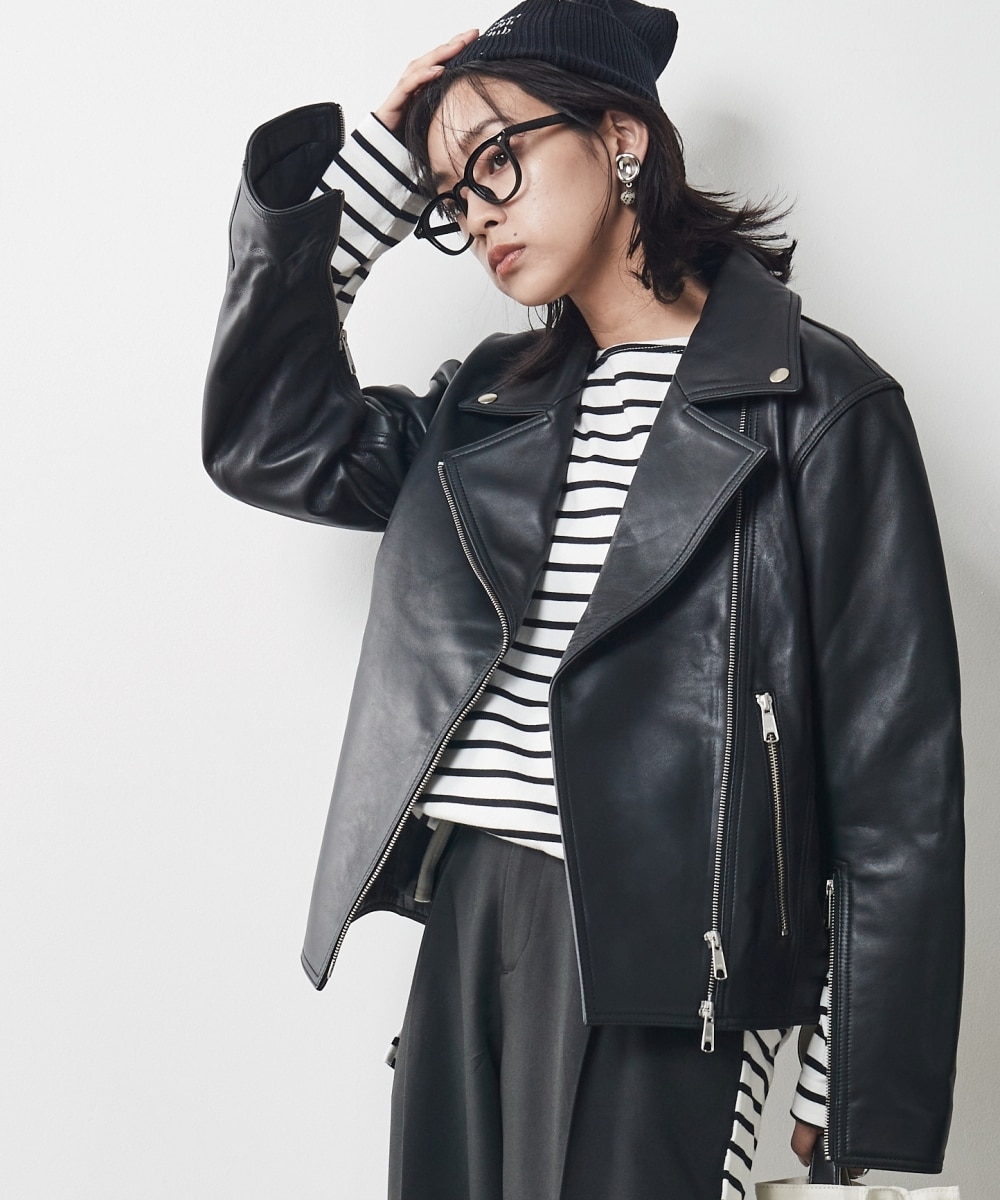 極上ラムレザー！大人のライダースジャケットXL 極上ラムレザー！大人